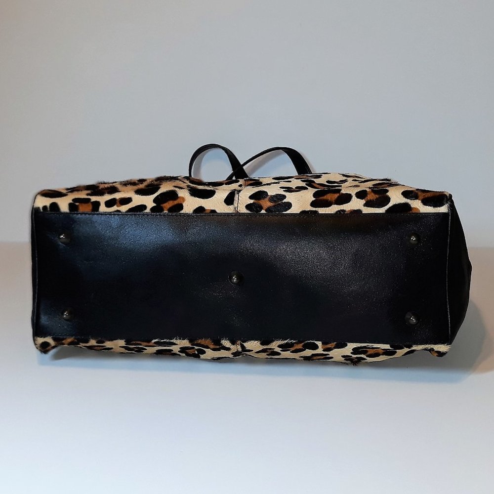 *Maurizio Taiuti Leopard Calf Hair Leather Tote Italy - Picture 5 of 13